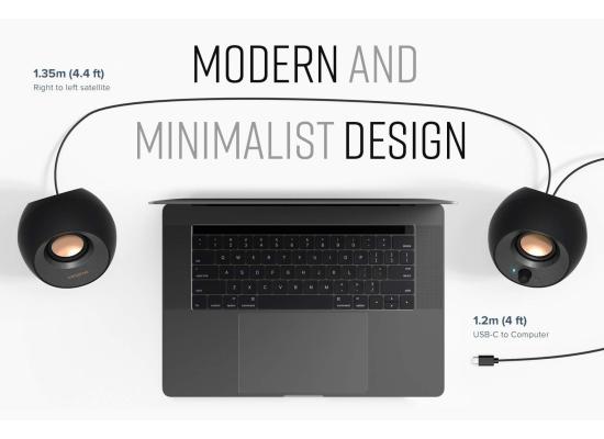 Creative Pebble V3 2.0 USB-C Speakers with Bluetooth 5.0